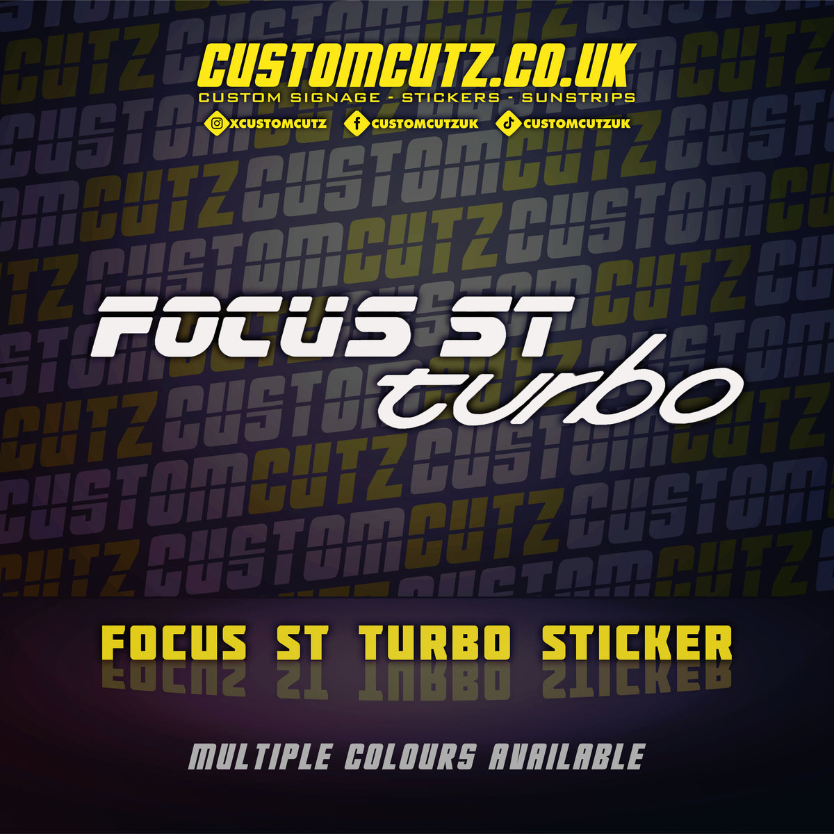 Focus ST Turbo Sticker