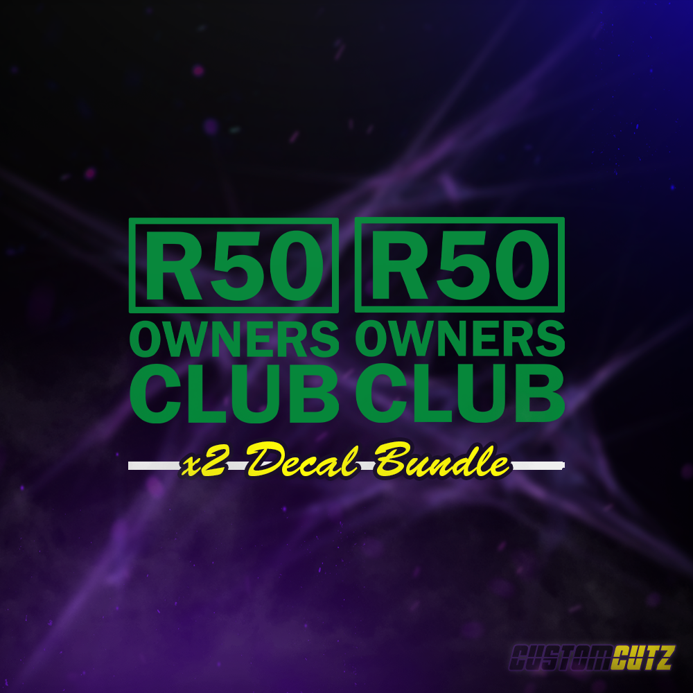 R50 Owners Club Decal - Bundle 4 - Custom Cutz