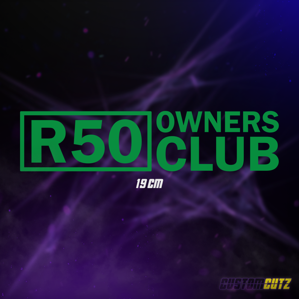 R50 Owners Club Decal (Long) - Custom Cutz