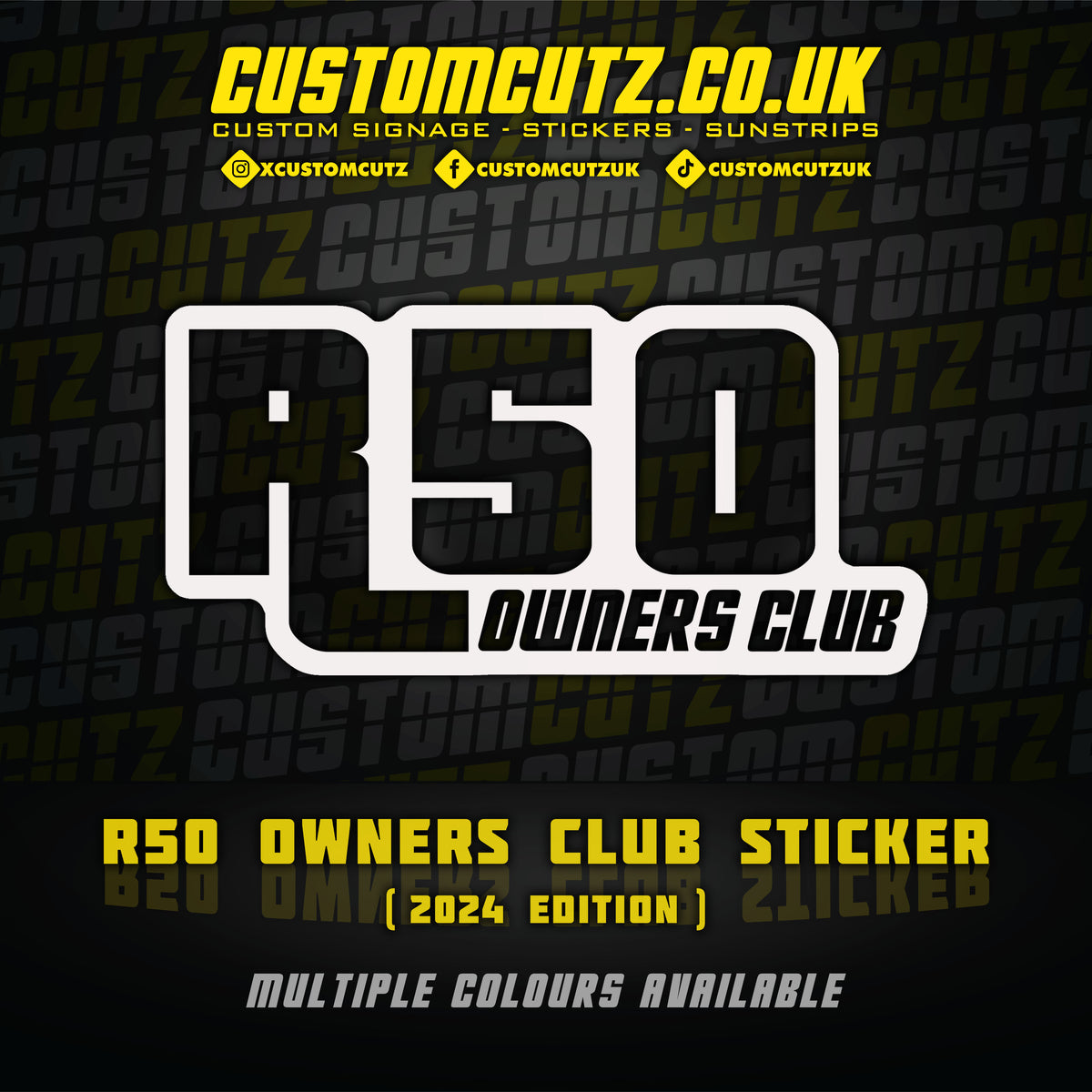 R50 Owners Club Sticker (2024 Edition)