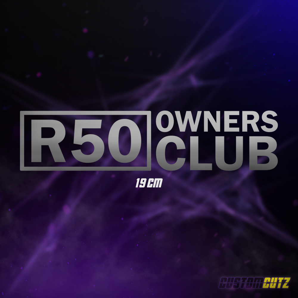 R50 Owners Club Decal (Long) - Custom Cutz