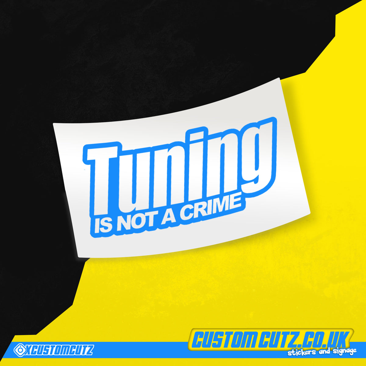 Tuning is Not A Crime Sticker