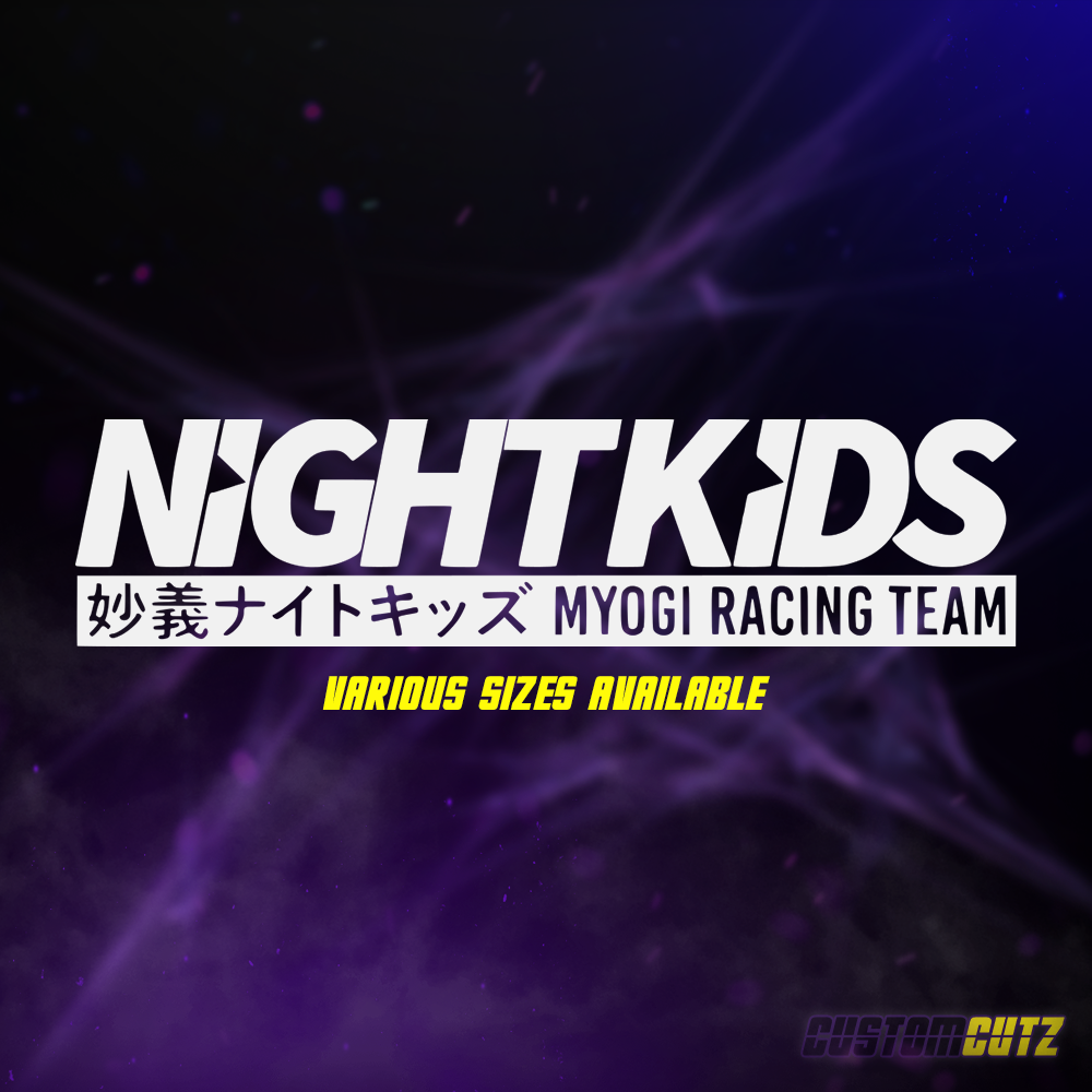 Initial D - Night Kids - Myogi Decal (V1) - Custom Cutz